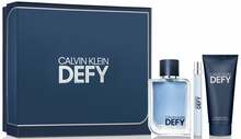 Calvin Klein Defy kinkekomplekt: EDT 100 ml + reisi-EDT 10 ml + dušigeel 100 ml