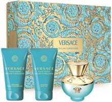 Komplekt naistele Versace Dylan Turquoise EDT 50 ml + kehapiim 50 ml + dušigeel 50 ml