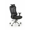 Kontoritool Halmar Gilberto, 70 x 65 x 121 - 129 cm, must