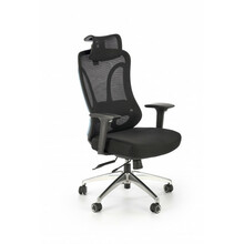 Kontoritool Halmar Gilberto, 70 x 65 x 121 - 129 cm, must