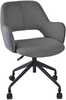 Kontoritool Keno Home4you, 62 x 57 x 82 - 88 cm, hall