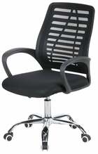 Kontoritool Ned Black Red White, 61 x 55 x 92-102 cm, must/kroom