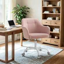 Kontoritool Songmics, 64 x 64 x 83-93 cm, roosa