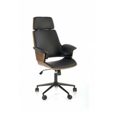 Kontoritool Weber Halmar, 65 x 65 x 112 - 122 cm, must/pähkel