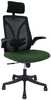 Kontoritool Tandy Home4you, 64 x 62.5 x 116 - 126 cm, must/roheline