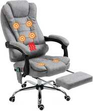 Kontoritool Vinsetto massaažifunktsiooniga, ergonoomiline, kaugjuhtimispult, hall