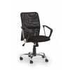 Kontoritool Tony Halmar, 58 x 56 x 92 - 102 cm, must