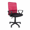 Tööttool Belinda Home4you, 59 x 56 x 86.5 - 98.5 cm, must/punane