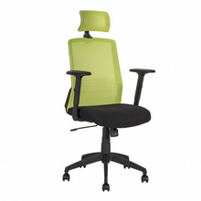 Kontoritool Bravo Home4you, 62 x 53 x 107-114,5 cm, must/roheline