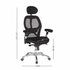 Kontoritool Gaiola Office4you, 6.2 x 67 x 116 - 126 cm, must