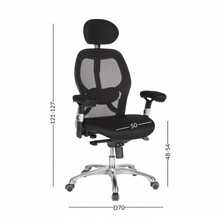 Kontoritool Gaiola Office4you, 6.2 x 67 x 116 - 126 cm, must