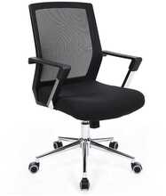 Kontoritool Songmics OBN83B, 60 x 60 x 92 - 101.5 cm, must