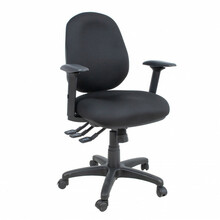 Kontoritool Saga Home4you, 64 x 64 x 95,5-115 cm, must