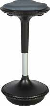 Balansstool Just Fun, 33 x 59,5 - 84 cm, must/hall