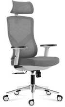 Kontoritool Mark Adler Manager 3.3, 70 x 70 x 110.5 - 129 cm, valge/hall