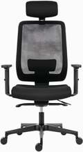 Ergonoomiline kontoritool Powerton Lucie, must