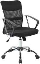 Kontoritool Darius Home4you, 57 x 57 x 93 - 103 cm, must