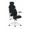 Kontoritool Halmar Chrono, 70 x 65 x 120 - 128 cm, must/valge