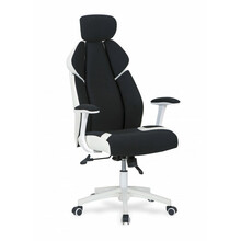 Kontoritool Halmar Chrono, 70 x 65 x 120 - 128 cm, must/valge