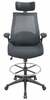 Kõrge töötool Miller Home4you, 71 x 71 x 134 - 153.5 cm, must