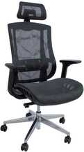 Kontoritool Flex Home4you, 70 x 70 x 116 - 126 cm, must