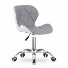 Kontoritool Avola Leobert, 55.5 x 53.5 x 73.5 - 86.5 cm, valge/hall