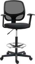 Kontoritool Vinsetto, 60 x 56 x 110-132 cm, must