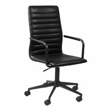 Kontoritool Winslow Actona, 58 x 45 x 42 - 52 cm, must