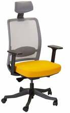 Töötool Anggun Home4you, 70 x 70 x 116-130,5 cm, kollane