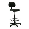Töötool Senior Home4you, 44 x 39,5-42 x 87-118,5 cm, must