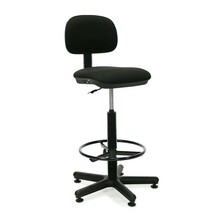Töötool Senior Home4you, 44 x 39,5-42 x 87-118,5 cm, must