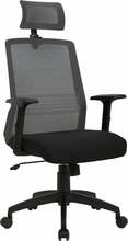 Kontoritool Bravo Home4you, 62 x 53 x 107-114,5 cm, must/hall