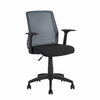 Kontoritool Alpha Home4you, 60 x 55 x 87,5-95 cm, must/hall