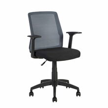Kontoritool Alpha Home4you, 60 x 55 x 87,5-95 cm, must/hall