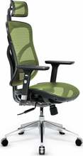 Kontoritool V-Basic Diablo Chairs, 68 x 68 x 119 - 130 cm, must/roheline