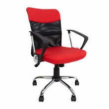 Tööttool Darius Home4you, 57 x 57 x 93 - 103 cm, must/punane