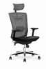 Kontoritool Ambasador Halmar, 63 x 64 x 120 - 130 cm, must/hall