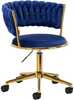 Kontoritool ratastega 4Rico QS-GW01G, 61 x 43 x 41 - 57 cm, sinine