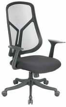 Kontoritool Odo Black Red White, 65 x 64 x 107 - 117 cm, must