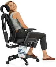 Kontoritool Desktronic SitPro, 71.5 x 67 x 109.5 - 133 cm, must