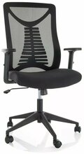 Kontoritool Q-330R Signal Meble, 48 x 62 x 103 - 113 cm, must