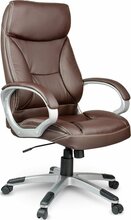 Nahast kontoritool Sofotel EG-223, 52 x 51 x 112 - 122 cm, pruun