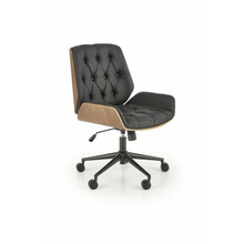 Kontoritool Halmar Gavin, 60 x 65 x 90 - 100 cm, must/pähkel
