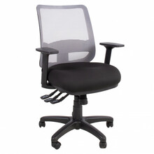 Kontoritool Saga Home4you, 65.5 x 64 x 94.5-114 cm, must