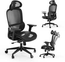 Kontoritool Sense7 Neyo, 65 x 62 x 111 - 120 cm, must
