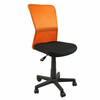 Laste kontoritool Belice Home4you, 41 x 42 x 83-93 cm, must/oranž