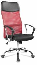Kontoritool Lincoln Mirpol, 58 x 59 x 114 - 124 cm, must/punane