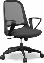 Kontoritool SENSE7 Sopty, 48 x 57 x 85 - 93 cm, must