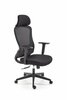 Kontoritool Sonar Halmar, 65 x 65 x 118 - 128 cm, must