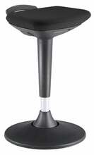 Balansstool Swing Home4you, 40 x 40 x 60-84,5 cm, must